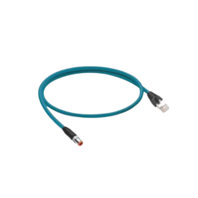 M12 A-code mannelijk naar RJ45